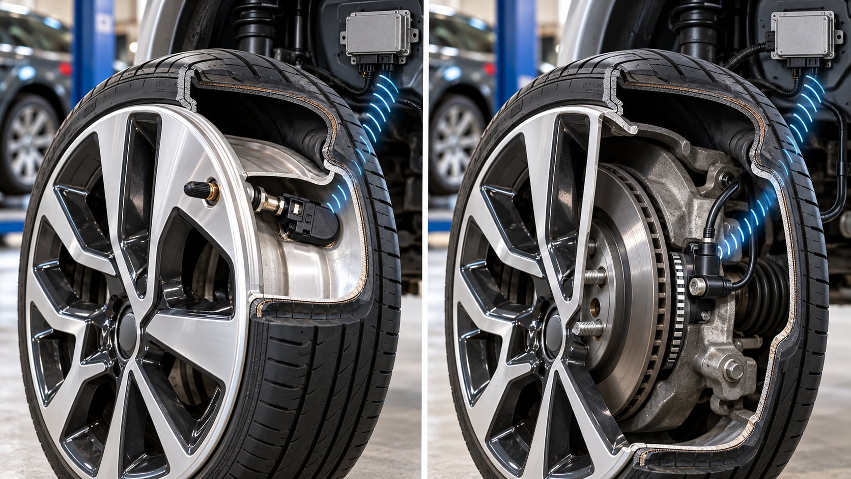 تفاوت TPMS مستقیم و غیرمستقیم در خودرو